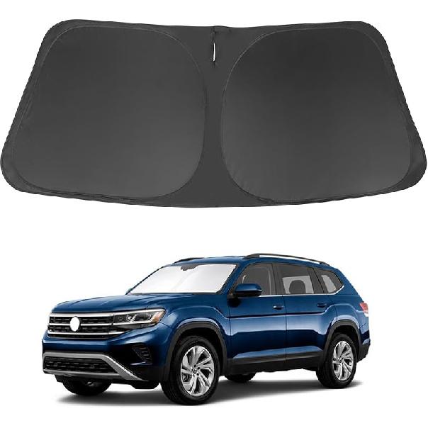 TINGLU Солнцезащитный козырек для Tesla Model X Tesla X 2016-2024 2025 Аксессуары Солнцезащитный козырек на лобовое стекло Защита от УФ-лучей Накидка на солнцезащитный козырек С