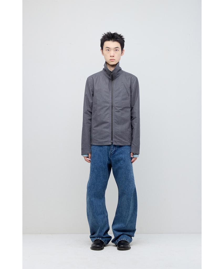 HATCHINGROOM Funnel Neck Jacket Gray