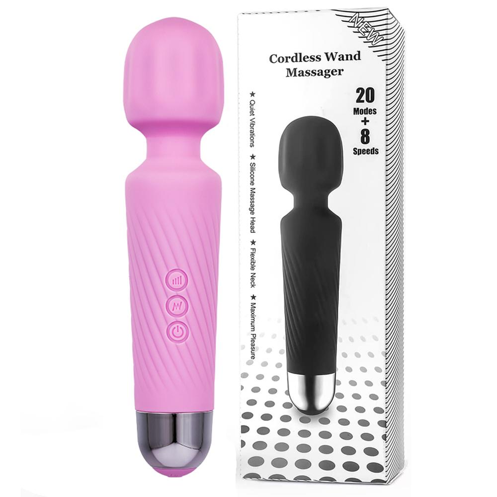 Беспроводной массажер-палочка, 8 скоростей и 20 режимов, ручной персональный массажер для шеи, плеч, для снятия мышечного напряжения, снятия стресса, здравоохранения