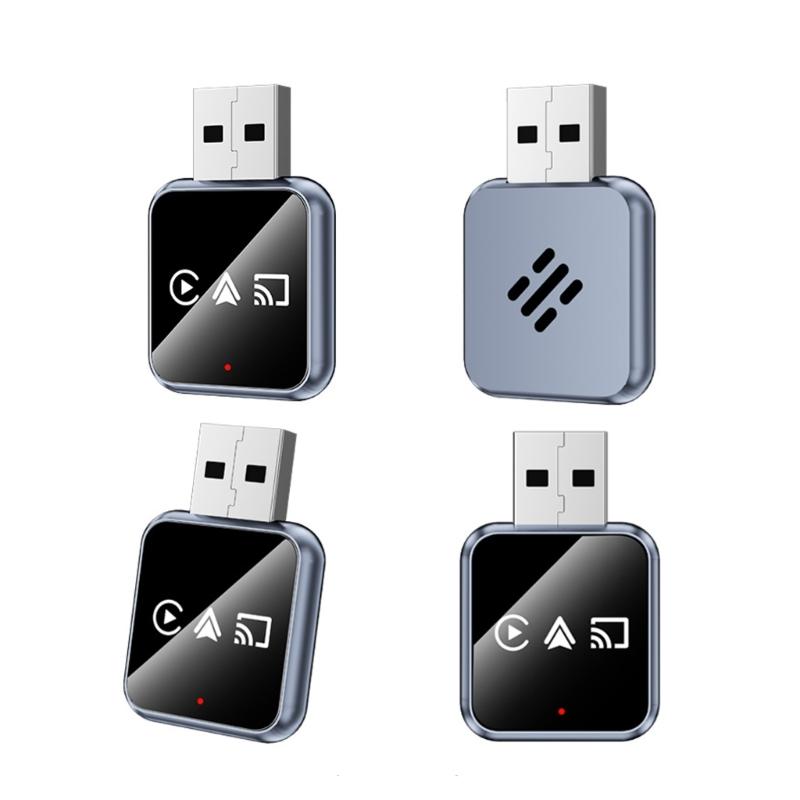 Wireless Adapter 3 In 1 Intelligent Airplay Auto USB Dongle Corded Connection To Vehicle Connection Bluetooth-compatible