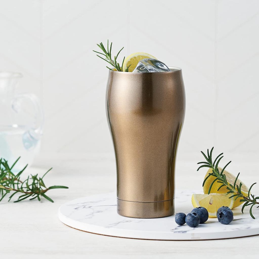 Pair Tumbler Cup Thermal Insulation Stainless Steel Beer Cup Vacuum Double Layer Insulation 350ml Birthday Gift Set [Dolce Duo] (Boxed) AM-1686