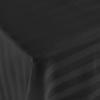 Cotton fitted sheet striped bamboo fiber 160x240 black