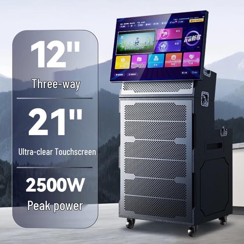 SAST WD-50 Portable KTV Speaker with 21-inch Display CN plug (adapter included) (CN version)