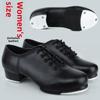 Black Soft Sole Tap Dance Shoes: Available In European, US, and American Sizes for Men, Women, and Kids