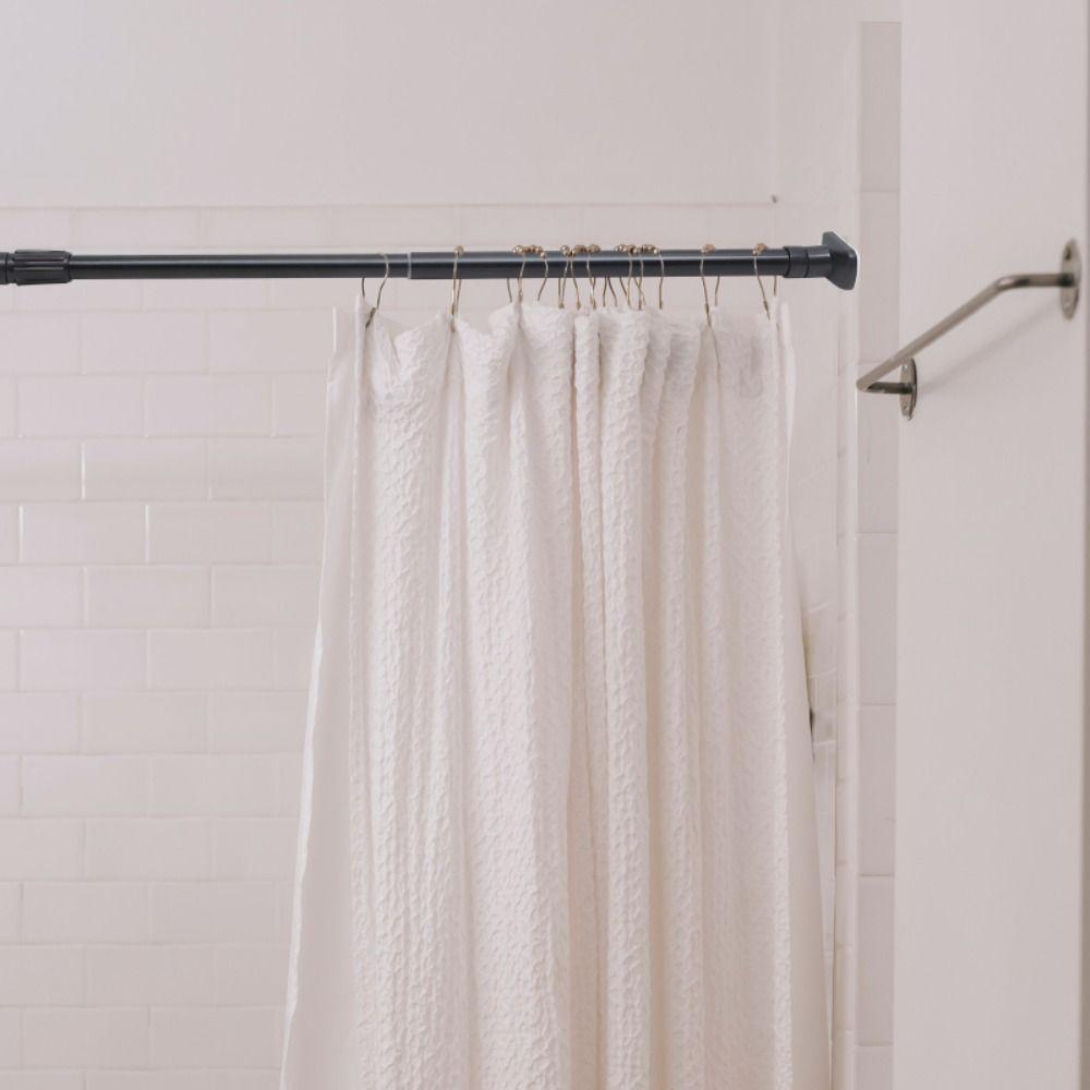 Телескопическая штанга для одежды из нержавеющей стали, вешалка для одежды без ударов, шкаф для одежды