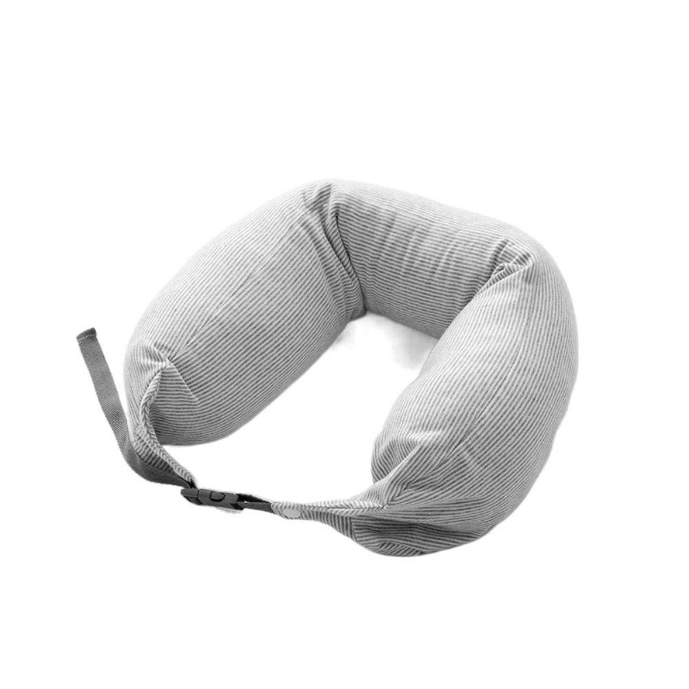 Подушки U-образной формы из пенополистироловых шариков, портативная подушка для сна, защита шеи в японском стиле, для путешествий