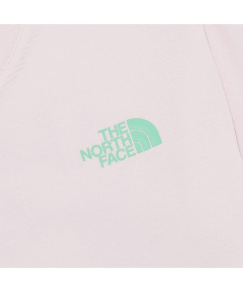 Noseupeiseu Nt7Ur42D Женская футболка с коротким рукавом и круглым вырезом The North Face Hangeul_Светло-розовый