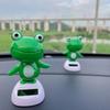 1-5PCS Solar Powered Car Dashboard Ornament Cute Animal Frog Bobble Head Toy Decoration Gift for Interior Accessories Auto Table