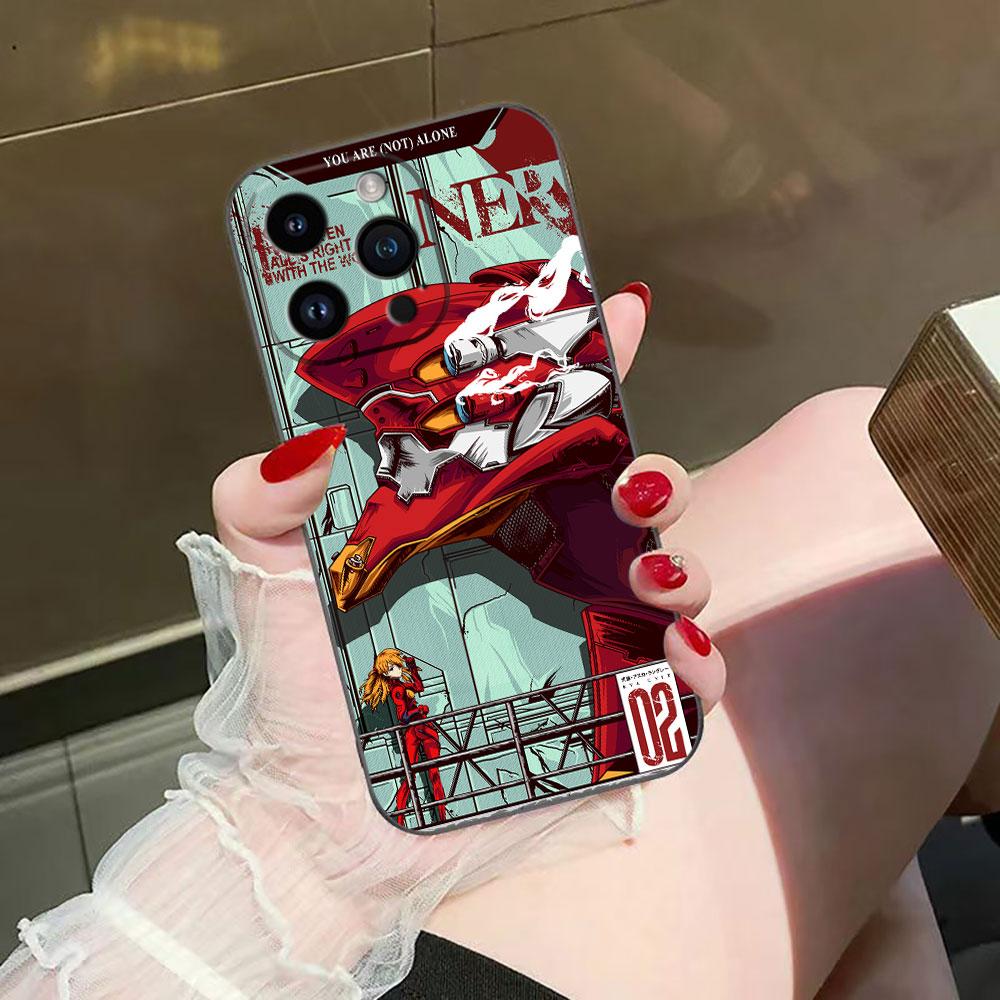 N-Neon G-Genesis E-Evangelion 01 02 Чехол для телефона For iphone Apple 17 AIR 16E 16 15 14 13 12 11 Pro XR Max 8 7 Plus Чехол из ТПУ
