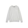 Nike French Terry Crew Neck Sweatshirt With Embroidered Swoosh Unisex Tops Mocha-Grey White DJ0466-050