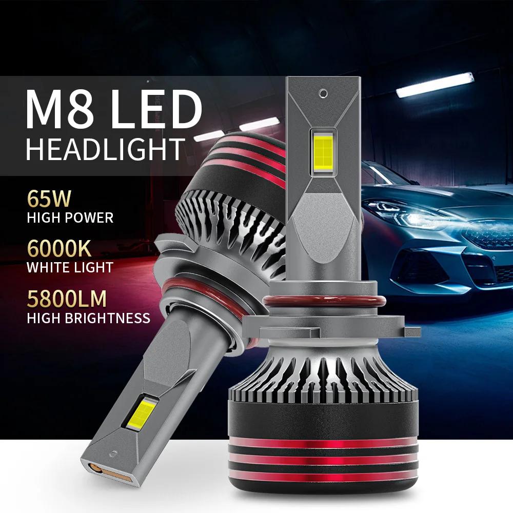 M8 PRO H1 H4 H7 Светодиодные Canbus Лампы H8 H9 H11 H16 JP 9012 HIR2 880 Лампы Фары 130W HB3 9005 HB4 9006 Автомобильные Огни Стабильная Работа