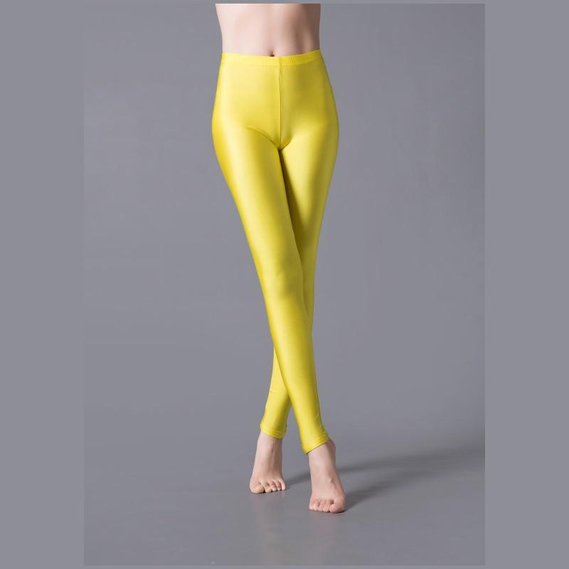 Women Leggings Girl Slim Cropped Trousers High Elasticity Skinny Casual Pants Dance Performance Trousers