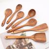 Jankng Wood Kitchenware Cooking Utensils Set Non-stick Wooden Shovel Spoon Colander Kitchen Tableware Tool Household Kitchen Tools
