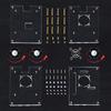 Многослойный акриловый корпус-кластер для Raspberry Pi 4B/3B+ с вентилятором (2-10 слоев)