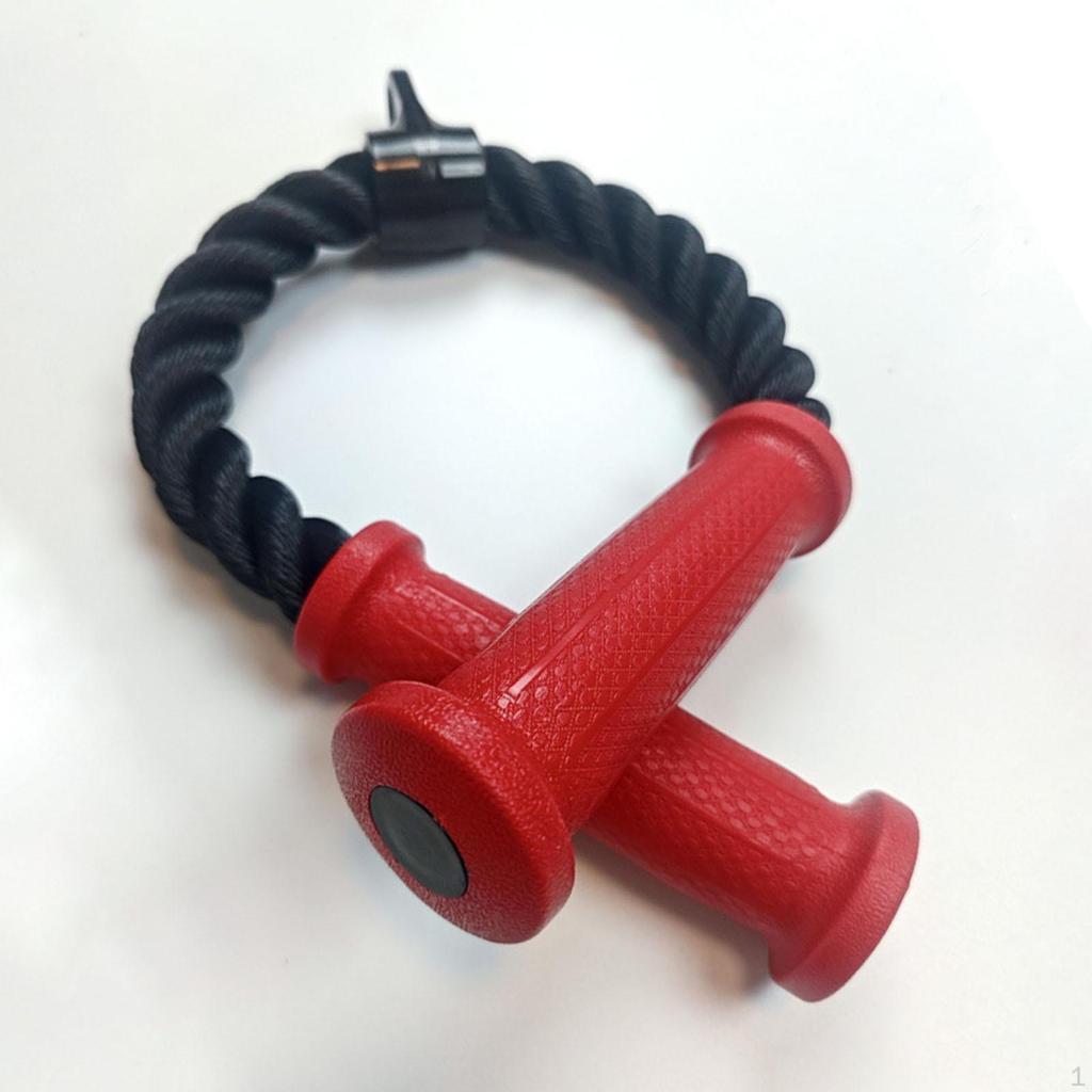 Triceps Rope Attachment for Cable Machine with Grip Handle Weight Training