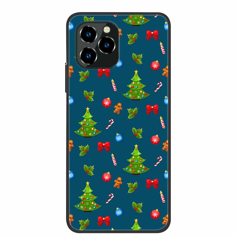Phone Case For Oukitel C21 Pro Christmas Silicone TPU Soft Cover For Oukitel C21 Pro Coque Protector Bumper OukitelC21 Elk Funda