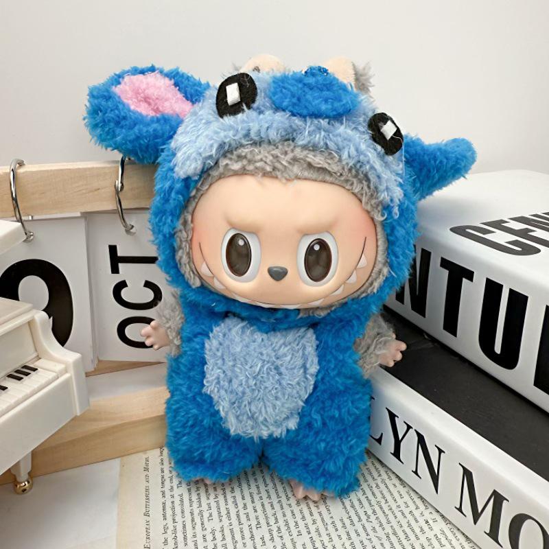 Labubu Doll Clothes: Skirt Suit for 17CM Plush or Vinyl, Fits One, Two, and Three Generations