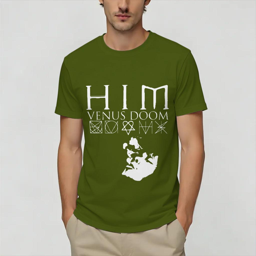 Vintage Retro Him TShirts Unisex Round Neck 100 Cotton T Shirt Short Sleeve Tee Shirt Adult Clothes