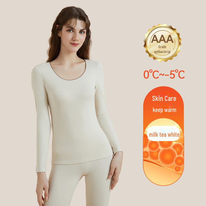 Aoweizi Бесшовная термосамосогревающаяся зимняя рубашка - Большой размер Базовый слой для ухода за кожей