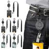 Card Cover Heavy Duty Retractable Badge Reel ID Badge Holder with Anti-lost Breakaway Lanyard Retractable