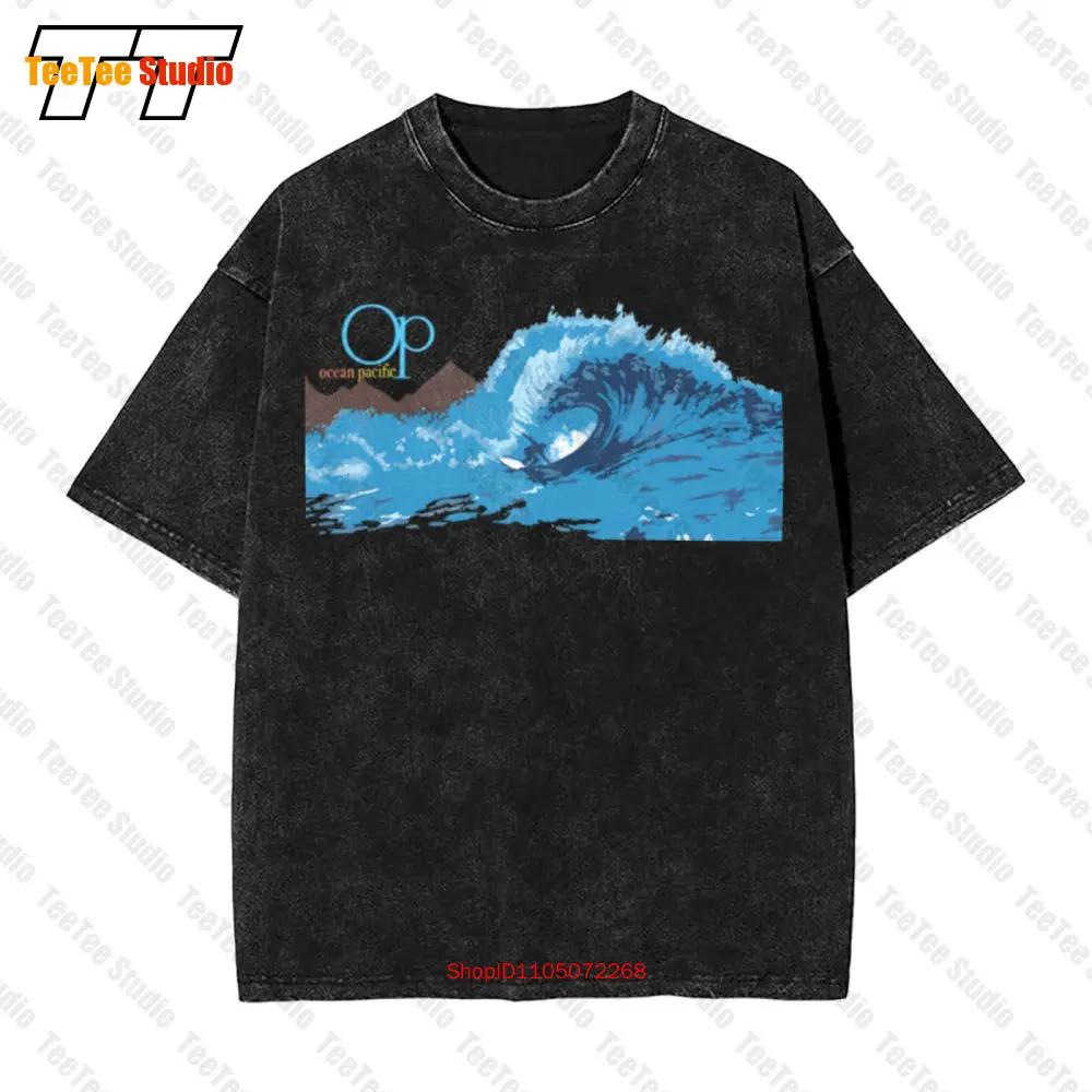 Vintage 80S Ocean Pacific Op Vintage Oversized T-Shirt Adult Med Surf Zip Hawaii Hawaiian Island EOT4