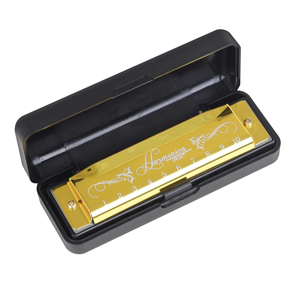 10 Holes 20 Notes Key Of C Harmonica Colorful Metal Shell With Packing Box Educational Toy Orff Children Musical Gifts Beginner