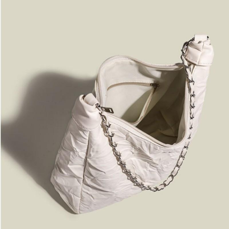 IELGY Универсальная сумка большой вместимости, сумка через плечо с мягкой цепочкой и цепочкой.