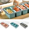 New 2/3/4 Grid Lunchbox Wheat Straw Microwave Lunch Box Durable Dinnerware Food Fruit Container For Kids Adult Lunch Container
