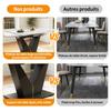 Telescopic Dining Table (99-159×75cm), Extendable, Space-Saving, Flexible Design, Suitable for Home Office & Living Room, White Tabletop with V-Shaped