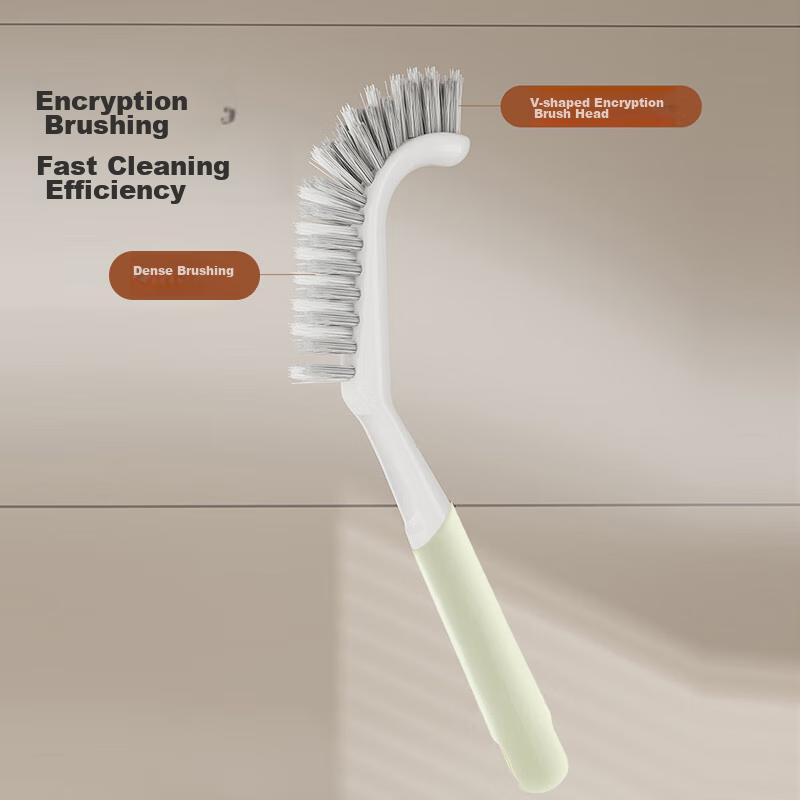 LYNN Floor Brush Gap Cleaner No Dead Angle Floor Cleaning Brush Open-Clean Bathroom Tile Hard Bristle Brush