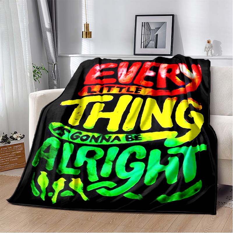 Bob Marley Album Blanket Reggae Music Jamaican Style Soft Flannel Blanket Home Sofa Bed Cover Warm Travel Christmas Gift Blanket