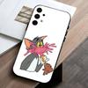 F-Funny TomS Cartoon J-JerryS  phone Case For Samsung Galaxy A73,A72,A71,A70,A53,A52,A51,Others Soft Black Shell