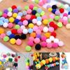 DIY Fluffy Ball Clothing Decoration Pompom Plush Ball Jewelry Accessories Handmade Material Wedding Decor Home Ornament Soft Sewing Craft Kids Toy