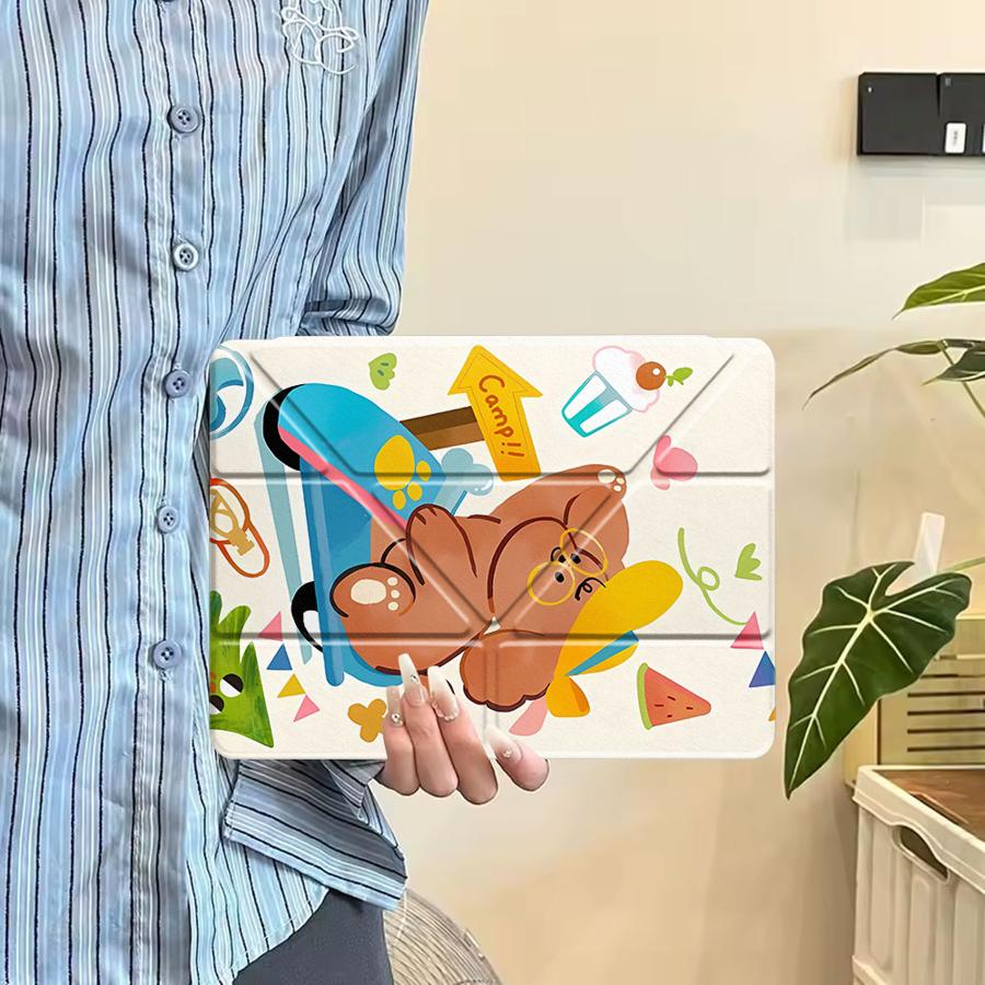 Чехол для планшета для iPad Pro 2025 Mini 6 7 Pro 11-го 10-го 9-го 8-го 7-го 12,9 дюйма Air 4 5 M3 M2 1 2 M4 11 дюймов Держатель Чехол Собака
