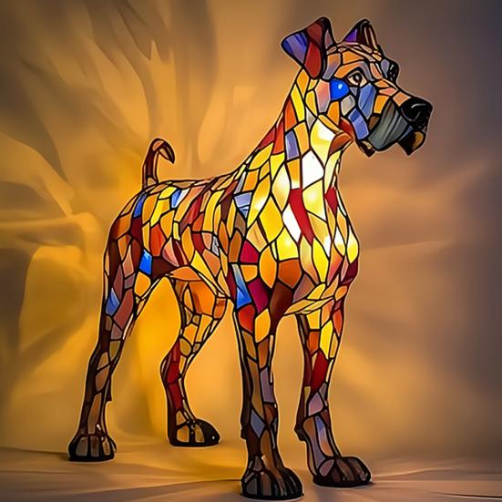 Светодиодный ночник с мягким свечением, не бликующий, забавный, очаровательный, в форме бульдога, таксы, настольный светильник в форме животного