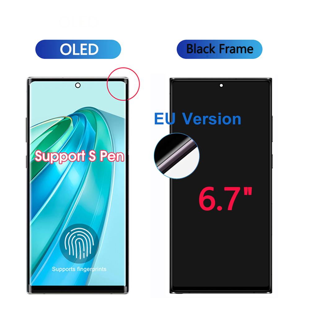 6,8-дюймовый Super OLED для Samsung Galaxy S23 Ultra S918 Дисплей LCD Сенсорный экран Сборка Дигитайзера Поддержка отпечатка пальца и S-Pen