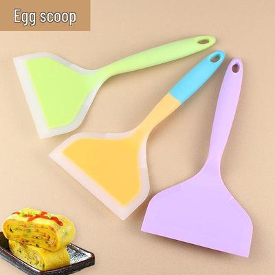 Силиконовые кухонные принадлежности - Антипригарная сковорода тамагояки, Двухцветные, Полупрозрачные, Широкогорлые и Лопатки для пиццы.