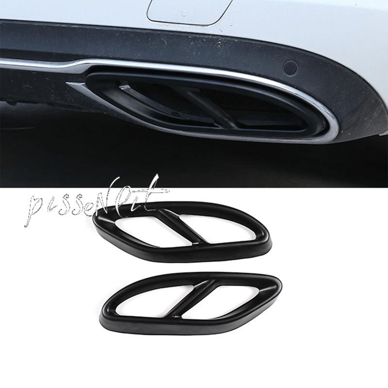 For Mercedes Benz A B C E GLC GLE GLS Class W176 W246 W247 W205 W213 Coupe C207 X253 W166 C292 X166 Car Exhaust Pipe Cover Trim