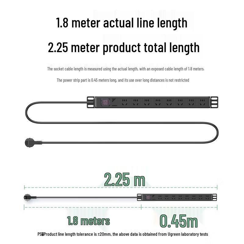 UGREEN Double Break PDU Desktop Gaming Power Strip
