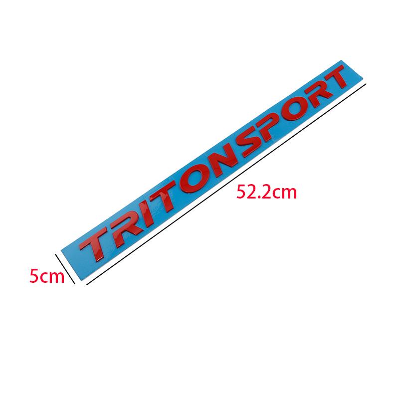 Car Head Hood ABS Alphabet Letters Logo Words Decals Sticker For Mitsubishi Triton Sport  L200 L300 Decorative Accessories AH4