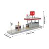Miniature Unassembled Metro Station Building Model Set 1/64 Scale Railway Dioramas DIY Craft Project For Hobbyists