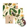 SuperBee Beeswax Wraps Beeswax Wraps Reusable Food Wraps Ethical Organic, Ecological, (Jungle)