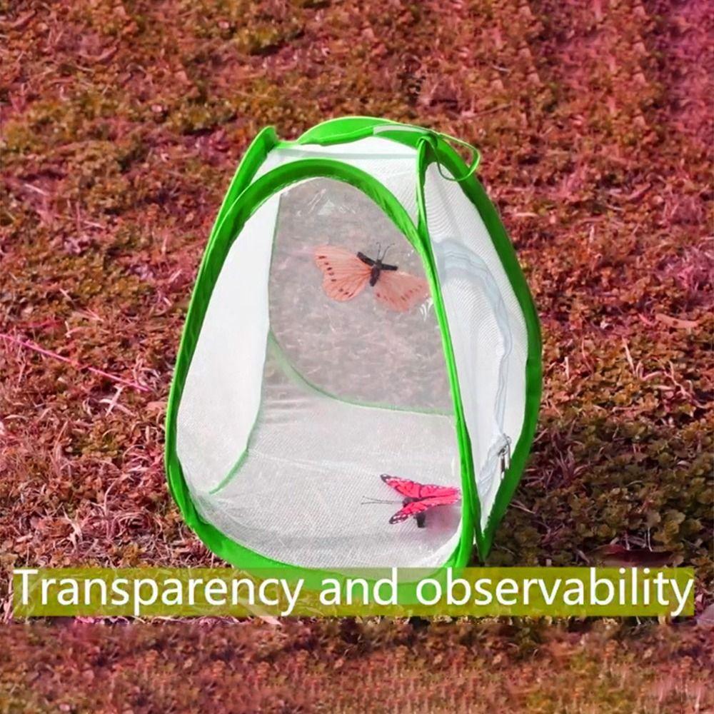Transparent Mesh Reptile Pets Cage Zipper Opening Breeding Observing Cages  Farm