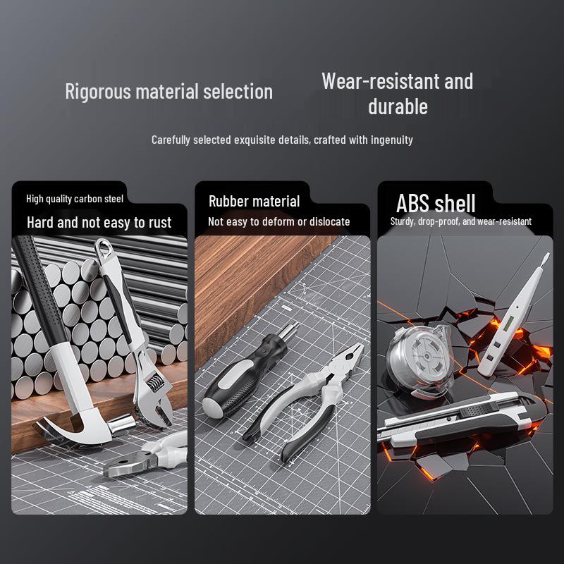 Универсальный набор бытовых инструментов для ремонта: Деревообработчик и Автомобильный Многофункциональный Ящик для Инструментов