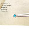 316L Titanium Steel Cartilage Earring with Blue Zircon