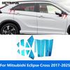 Для Mitsubishi Eclipse Cross 2017-2024 2025 Накладка на порог окна Центральные стойки B C Накладка Декоративная рамка Аксессуары Стайлинг автомобиля