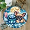 1pc S-Stitch11 Carpet, Round Rug, Comfortable, Suitable for Entryways, Living Rooms, Office, And Bedrooms, Christmas Decoration