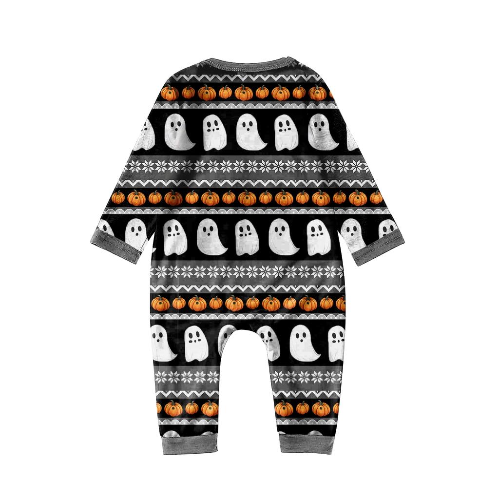 Halloween Day Prints Family Matching Long Sleeve Tops+Pants Set Family Matching Sets