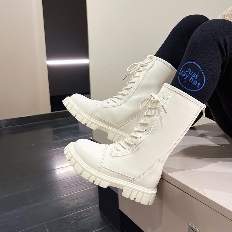 Девочки Сапоги Однотонные Детская Мода ПУ Простые Зимние и Осенние Новые Детские Сапоги для Выступлений Высокие Детский Подиум