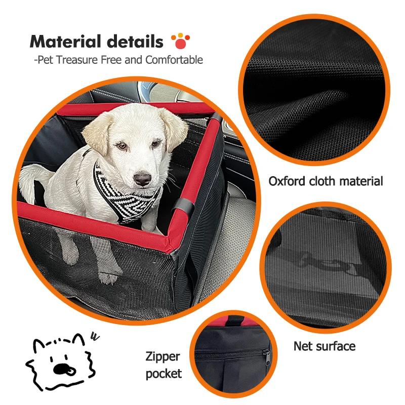POOR1 Pet Dog Car Carrier Seat Safety Basket Folding Hammock Pet Bag For Citroen Jumper Celysee Cactus Picasso Aircross Saxo Grand